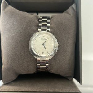Bulova women’s stainless steel watch new in box